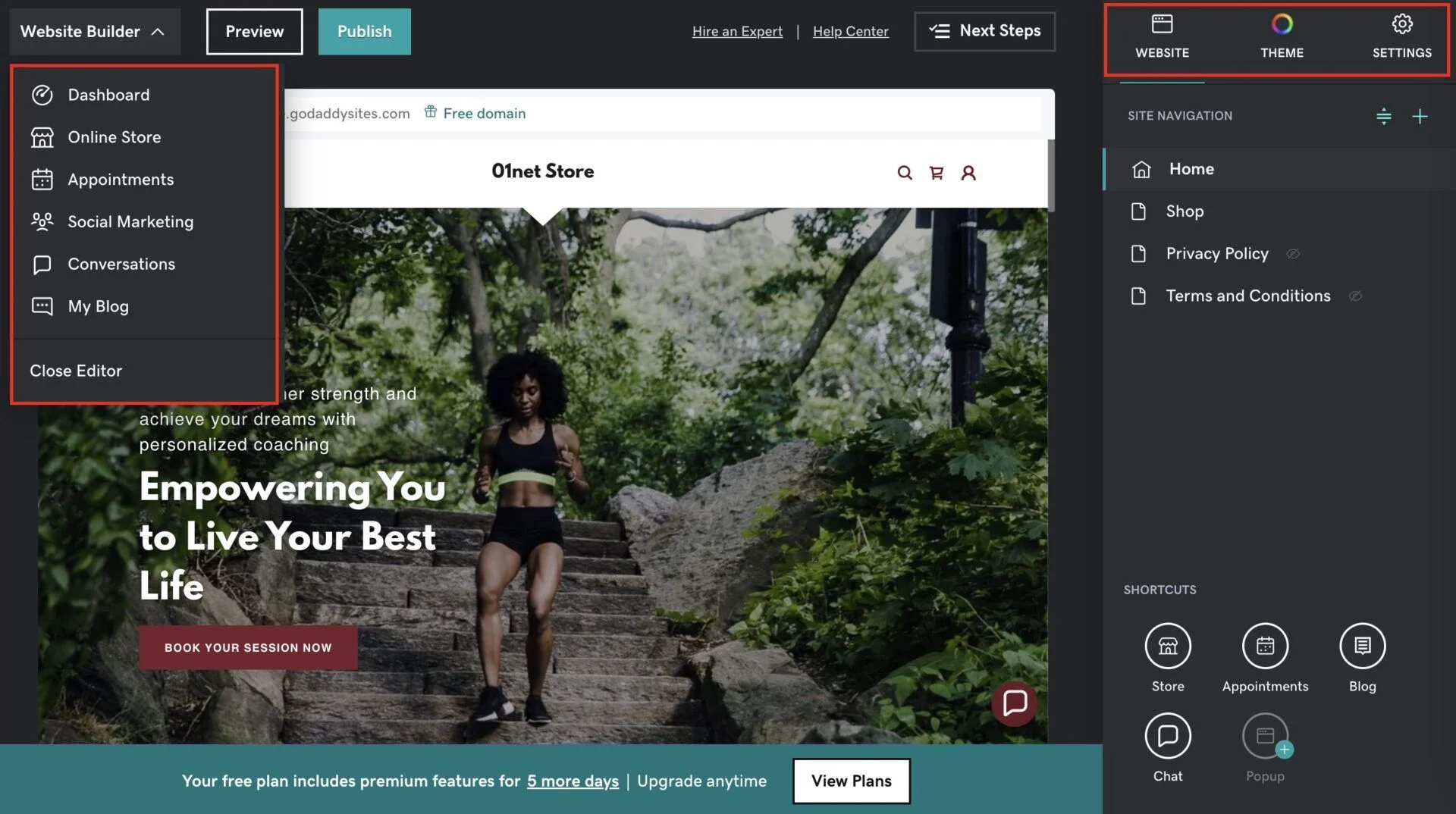 Website Development Services for Godaddy